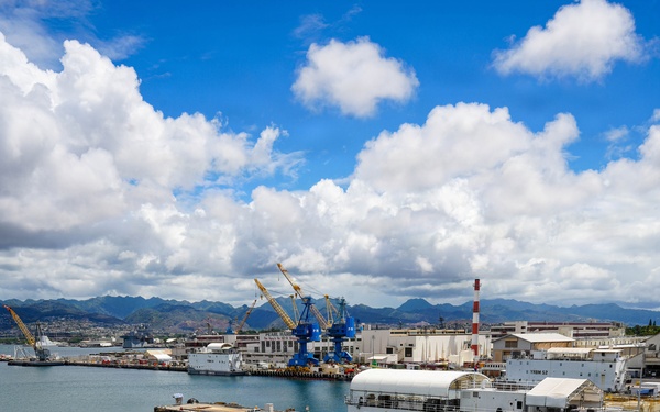 Pearl Harbor Naval Shipyard Undocks USS Colorado