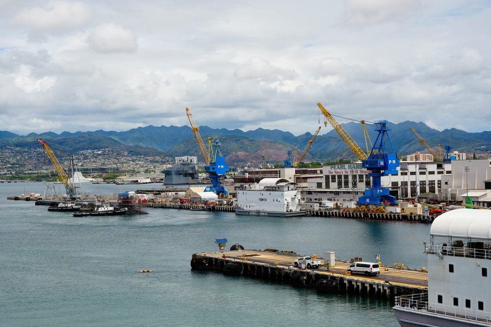 Pearl Harbor Naval Shipyard Undocks USS Colorado