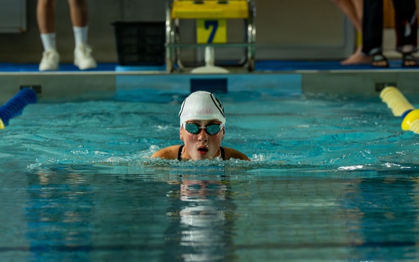 Kadena youth athletes make a splash during swim meet cultural exchange