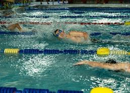 Kadena youth athletes make a splash during swim meet cultural exchange