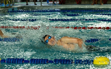 Kadena youth athletes make a splash during swim meet cultural exchange