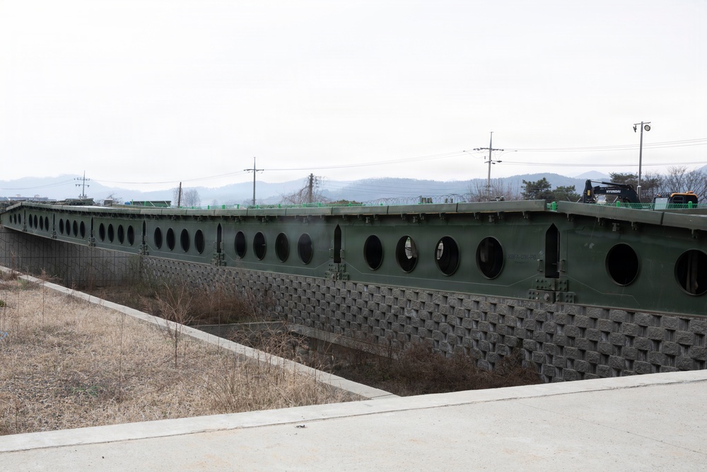 Building toward the future! U.S. and ROK Army Engineer units meet to assess a tactical bridge prototype at Yangpyeong, South Korea