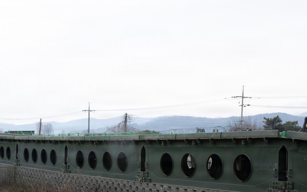 Building toward the future! U.S. and ROK Army Engineer units meet to assess a tactical bridge prototype at Yangpyeong, South Korea