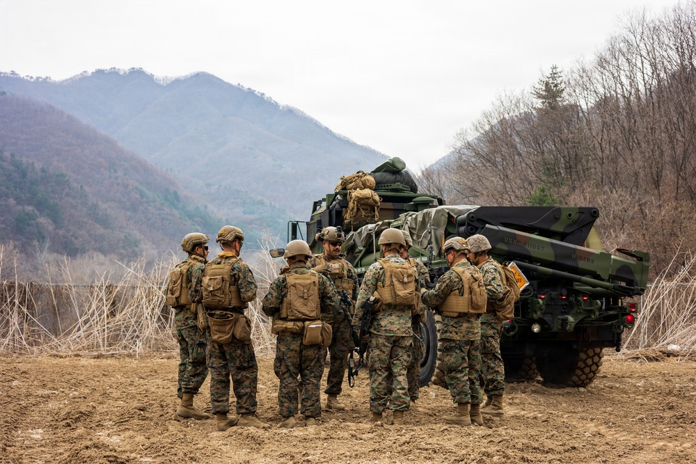 U.S. Marines with 3/12 Conduct HIMARS Live-Fire Range