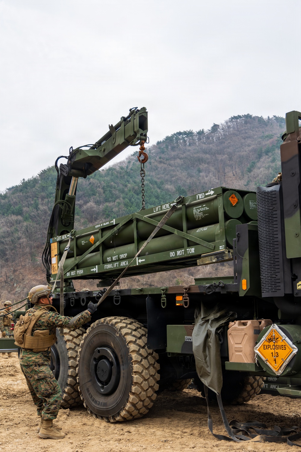 U.S. Marines with 3/12 Conduct HIMARS Live-Fire Range