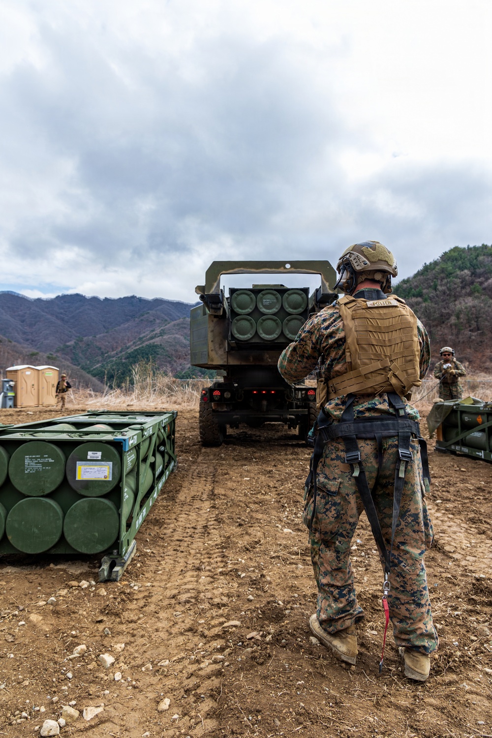U.S. Marines with 3/12 Conduct HIMARS Live-Fire Range