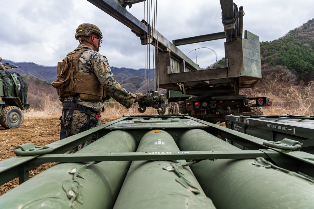 U.S. Marines with 3/12 Conduct HIMARS Live-Fire Range