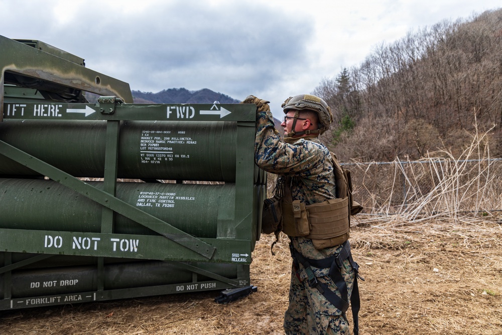 U.S. Marines with 3/12 Conduct HIMARS Live-Fire Range