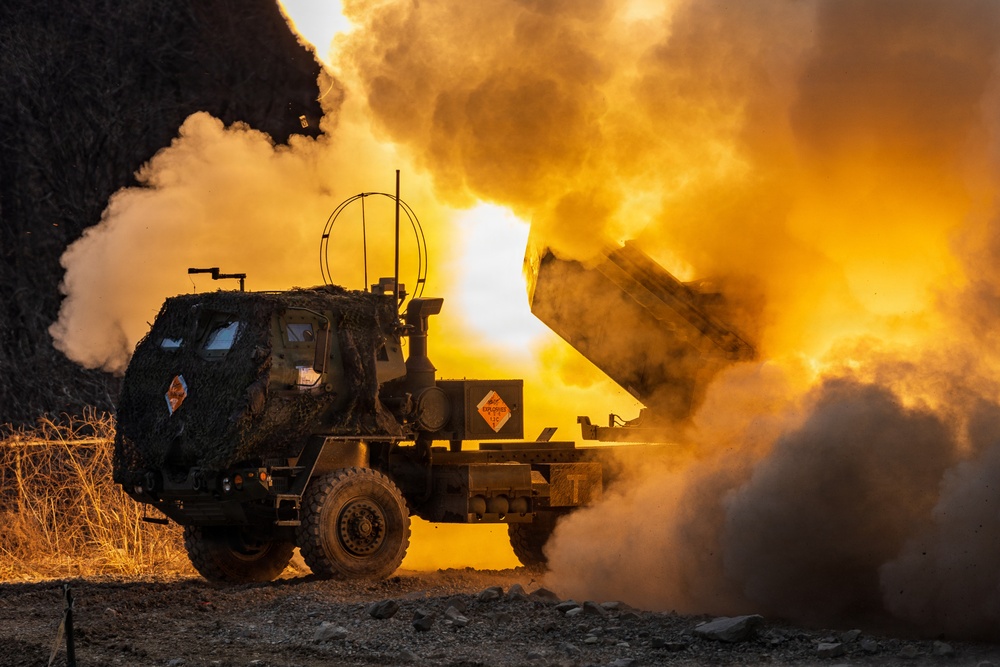 U.S. Marines with 3/12 Conduct HIMARS Live-Fire Range