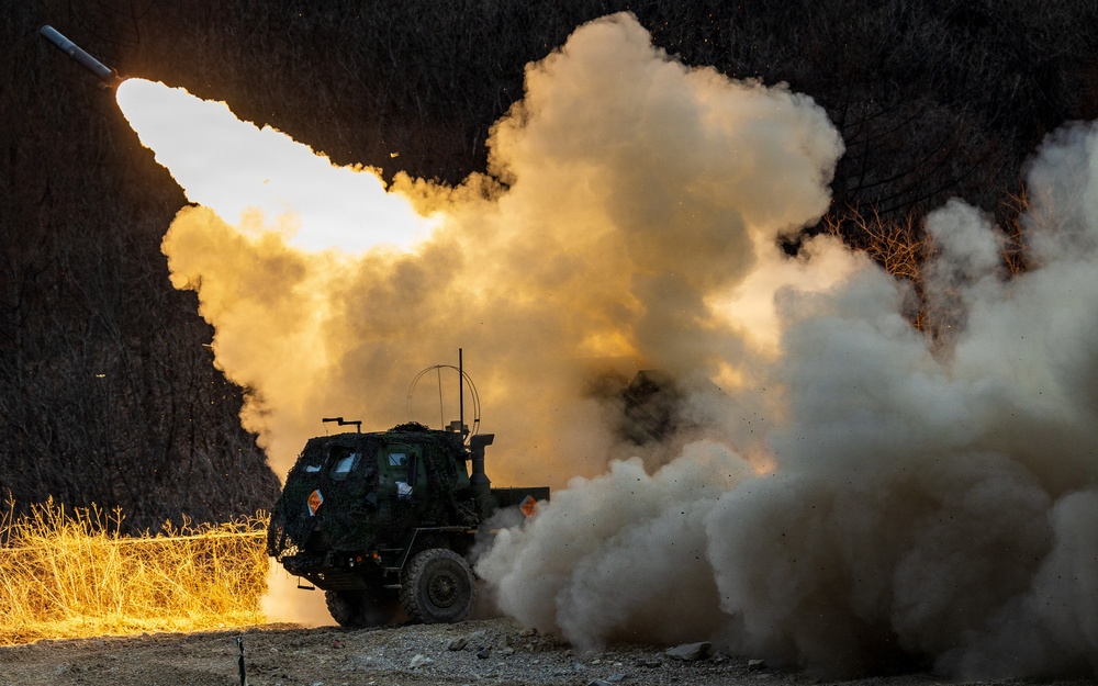 U.S. Marines with 3/12 Conduct HIMARS Live-Fire Range