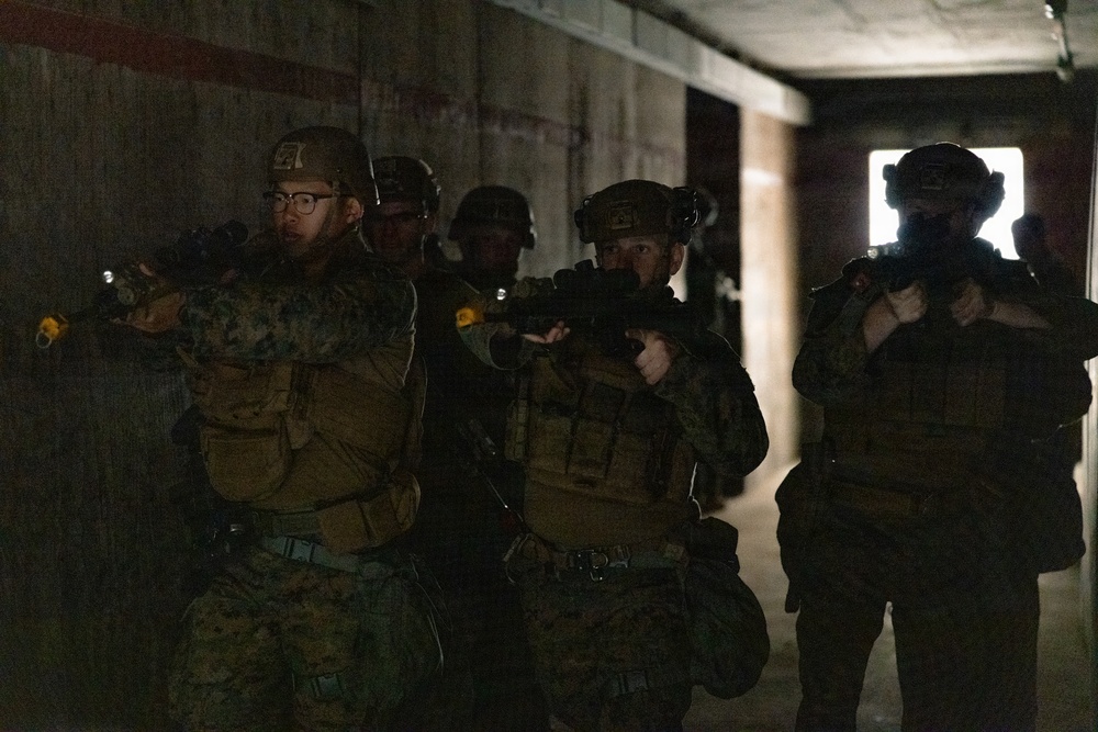 U.S. Marines Conduct Urban Operations Training on Camp Rodriguez