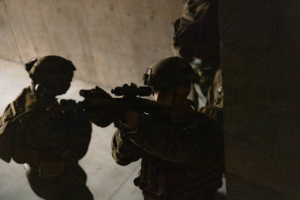 U.S. Marines Conduct Urban Operations Training on Camp Rodriguez