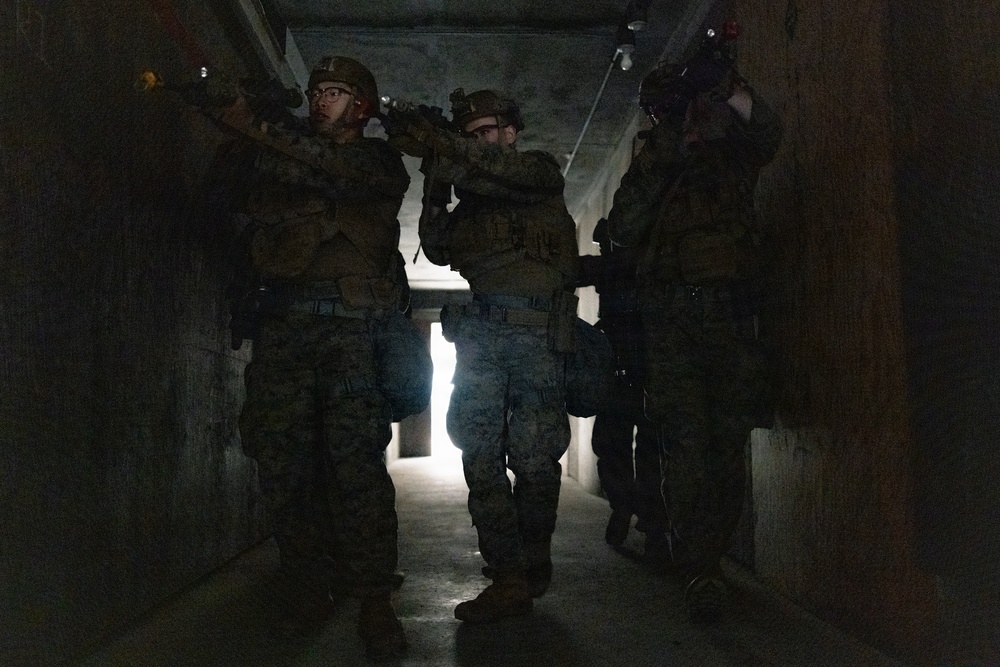 U.S. Marines Conduct Urban Operations Training on Camp Rodriguez