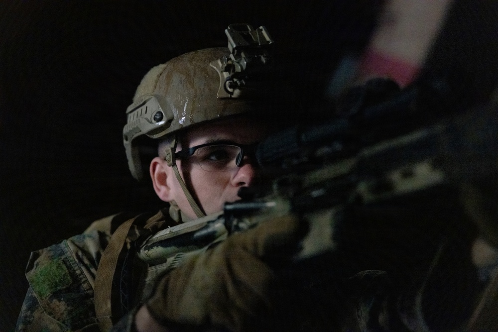 U.S. Marines Conduct Urban Operations Training on Camp Rodriguez