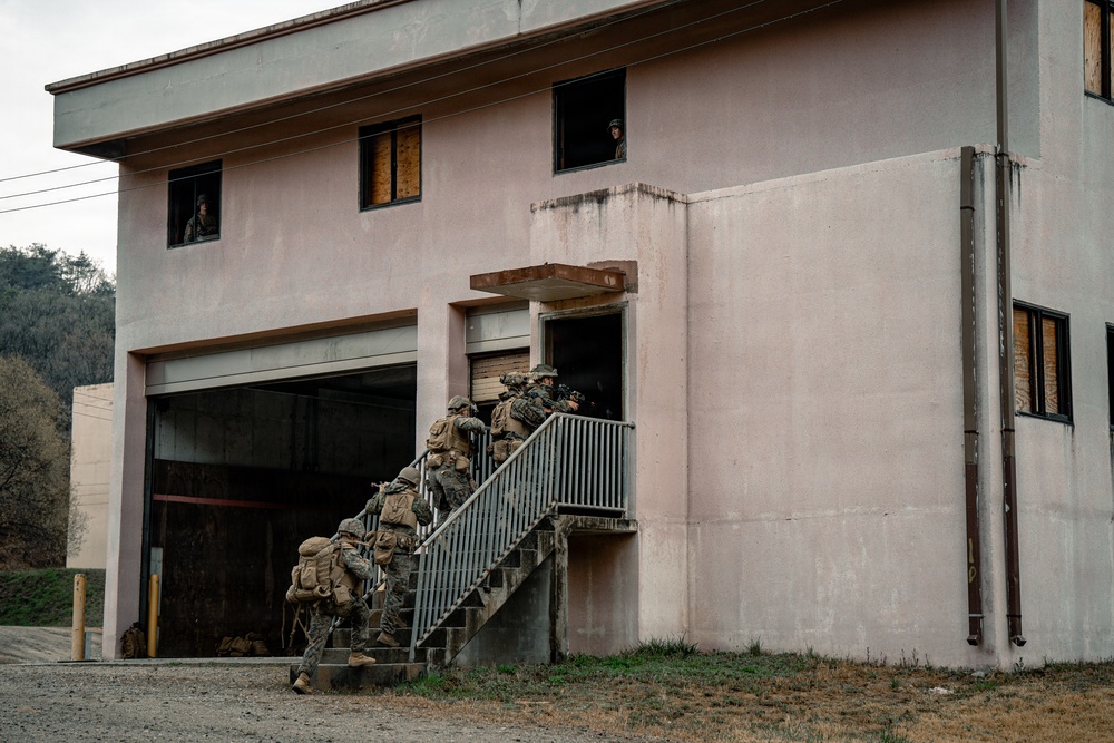 U.S. Marines Conduct Urban Operations Training on Camp Rodriguez