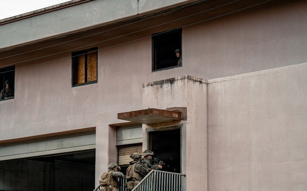 U.S. Marines Conduct Urban Operations Training on Camp Rodriguez