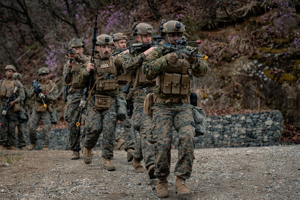 U.S. Marines Conduct Urban Operations Training on Camp Rodriguez