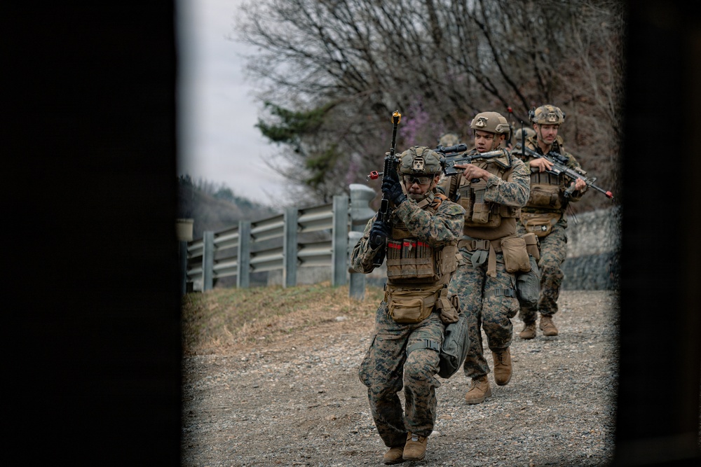 U.S. Marines Conduct Urban Operations Training on Camp Rodriguez