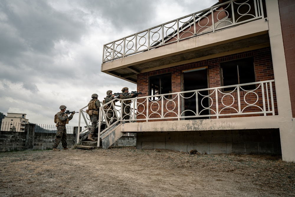 U.S. Marines Conduct Urban Operations Training on Camp Rodriguez