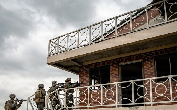 U.S. Marines Conduct Urban Operations Training on Camp Rodriguez
