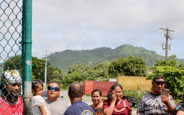 U.S. Coast Guard reunites local family in Weno