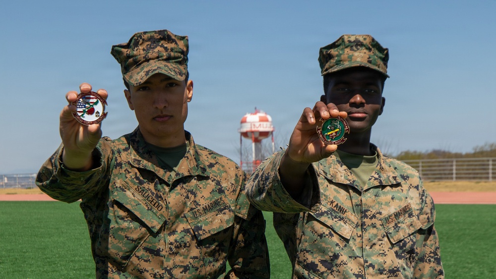 KMEP 26.1: Marines with 3rd MLG presented challenge coins