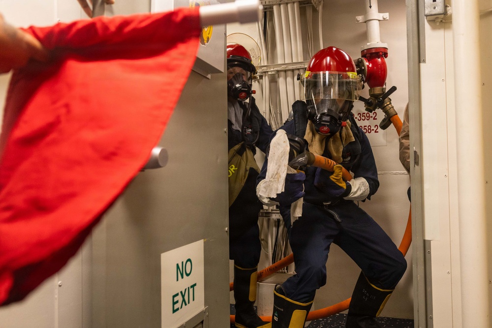 USS Rafael Peralta (DDG 115) General Quarters Drill