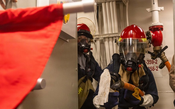 USS Rafael Peralta (DDG 115) General Quarters Drill