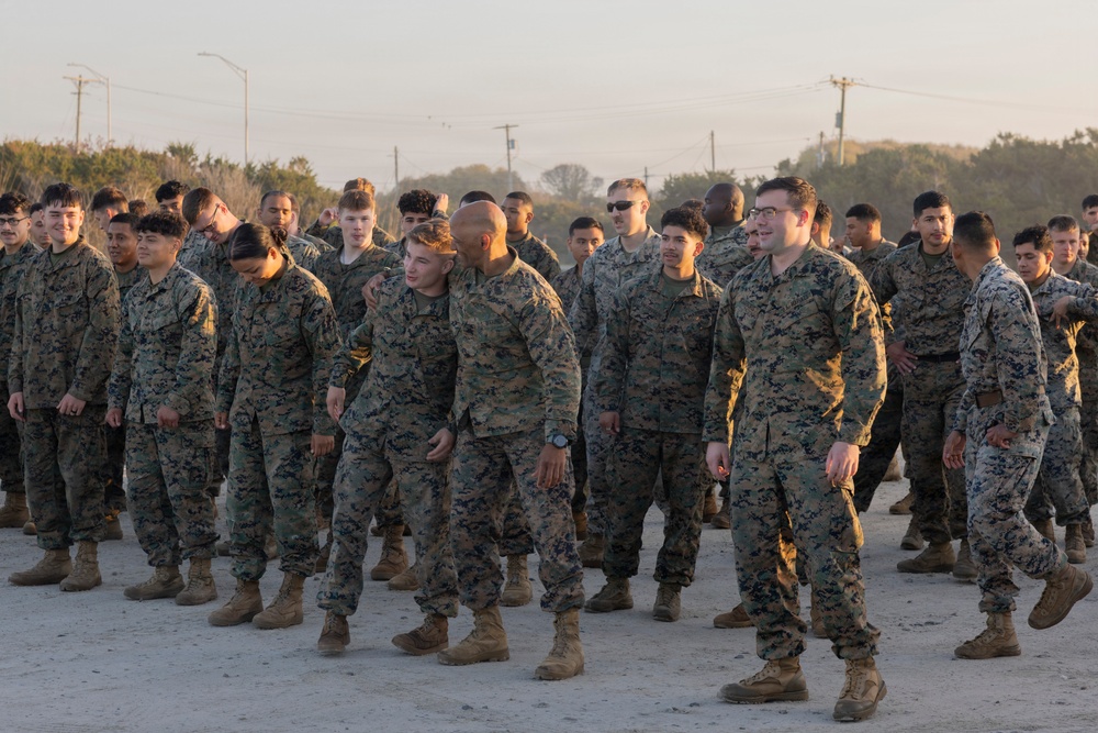 II Marine Expeditionary Force Support Battalion Physical Readiness PT