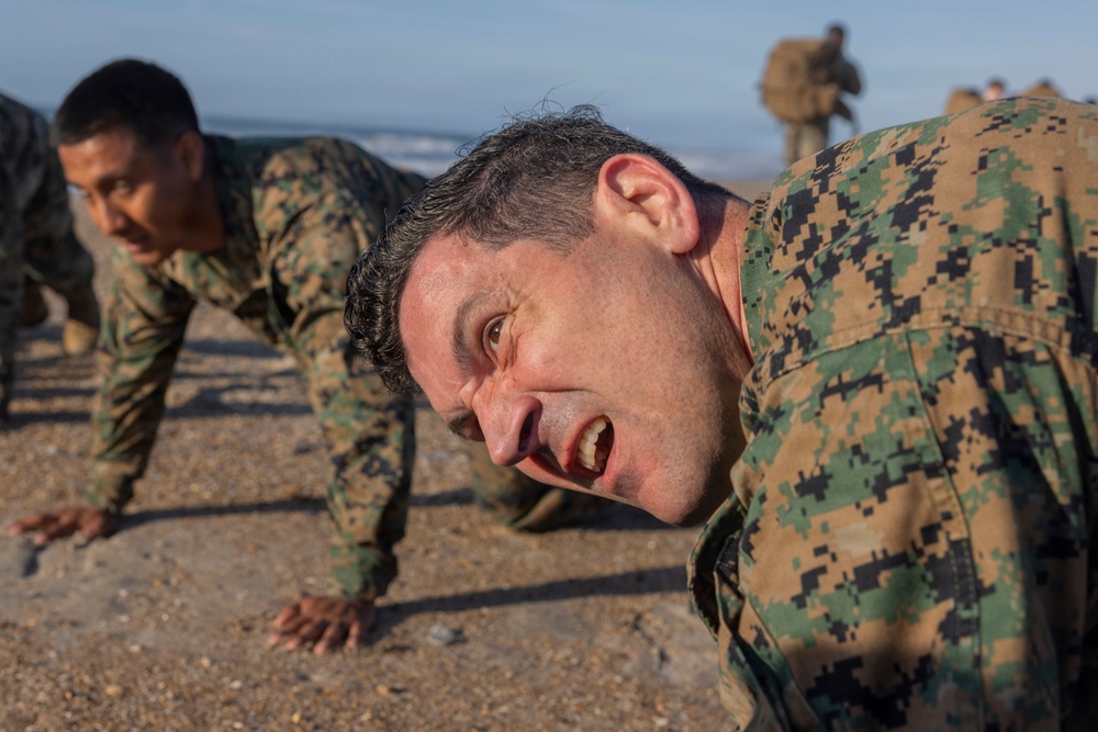 II Marine Expeditionary Force Support Battalion Physical Readiness PT