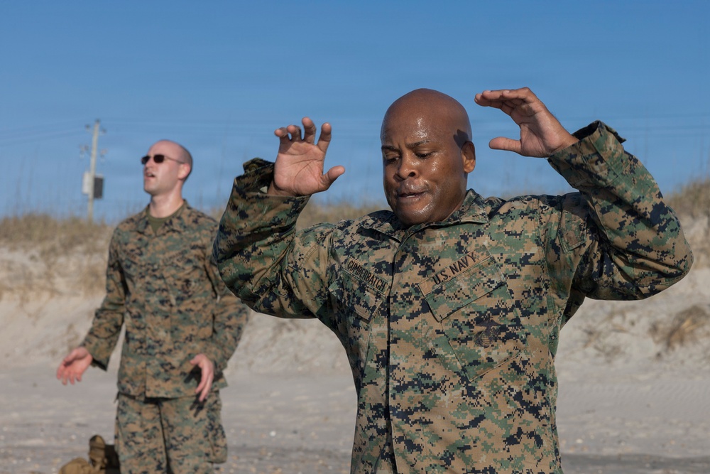 II Marine Expeditionary Force Support Battalion Physical Readiness PT