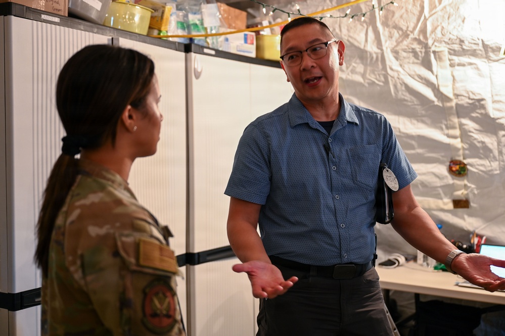 JTF Surgeon General Tours the 346th EABS Medical Facilities