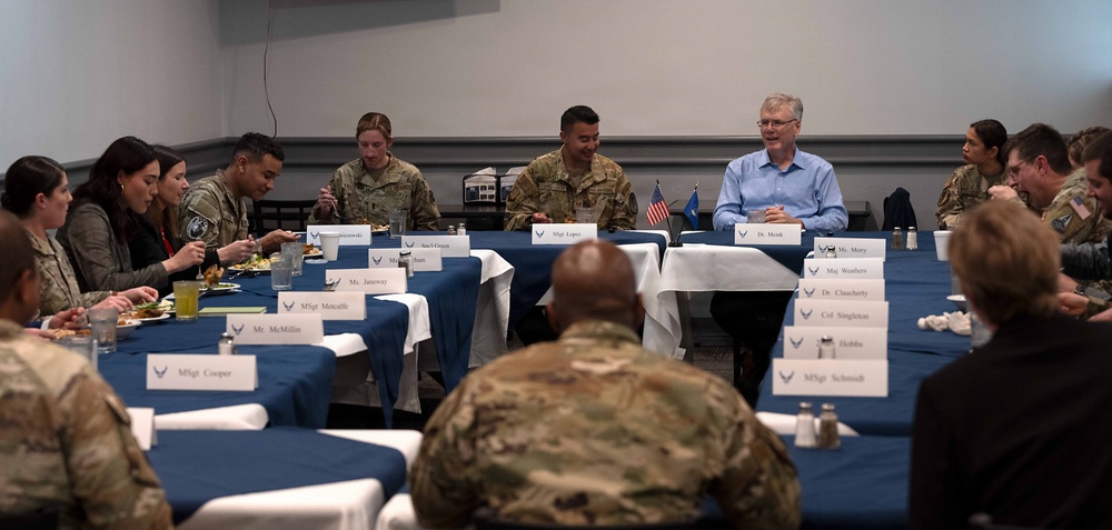 Secretary of the Air Force Troy Meink visits Airmen at Wright-Patterson AFB