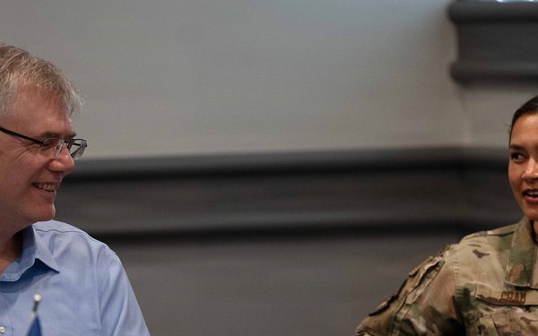 Secretary of the Air Force Troy Meink visits Airmen at Wright-Patterson AFB