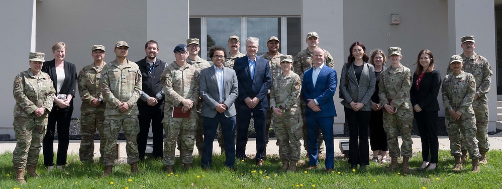 Secretary of the Air Force Troy Meink visits Airmen at Wright-Patterson AFB