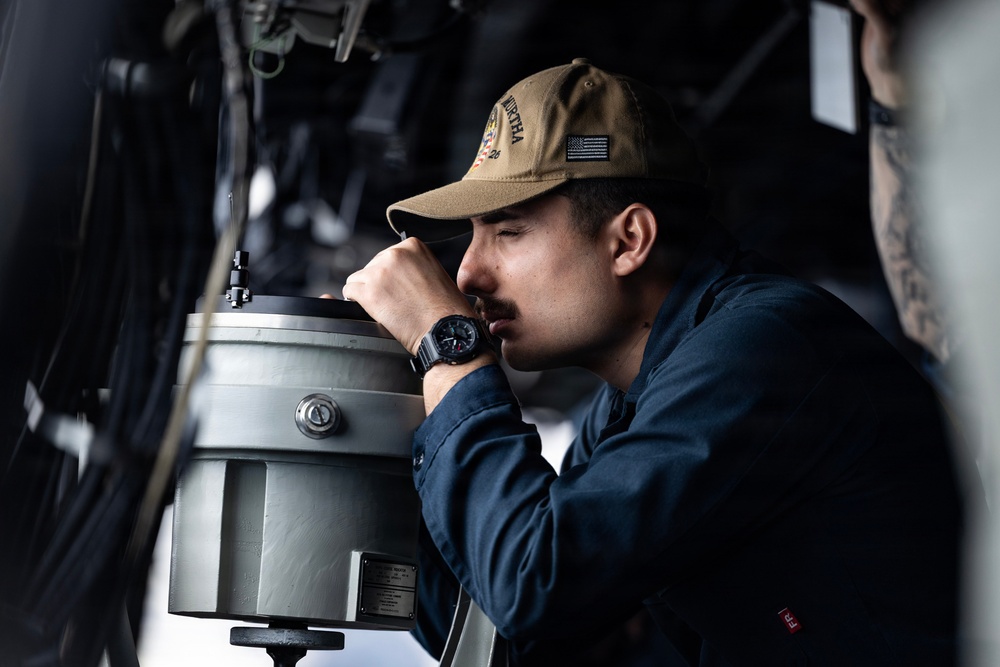 John P. Murtha gets underway for Artemis II recovery