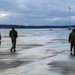 174th Attack Wing Airmen conduct FOD walk in winter conditions