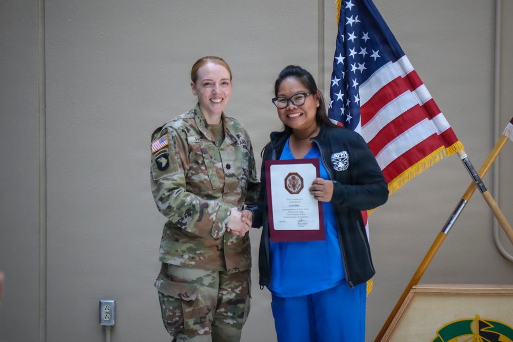 BACH Conducts Monthly Award Ceremony