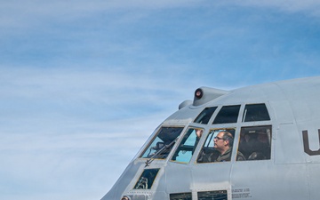 139th Airlift Wing vice-commander is greeted by his children after fini-flight