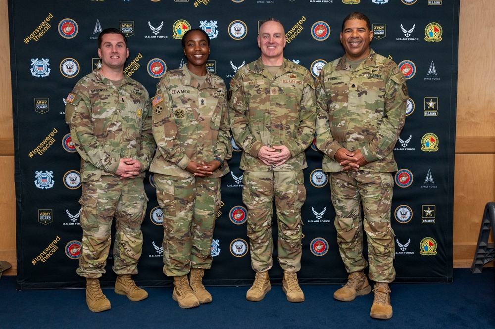 CMSAF David Wolfe visits MEPS Fort Sam Houston