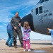139th Airlift Wing vice-commander is greeted by his children after fini-flight