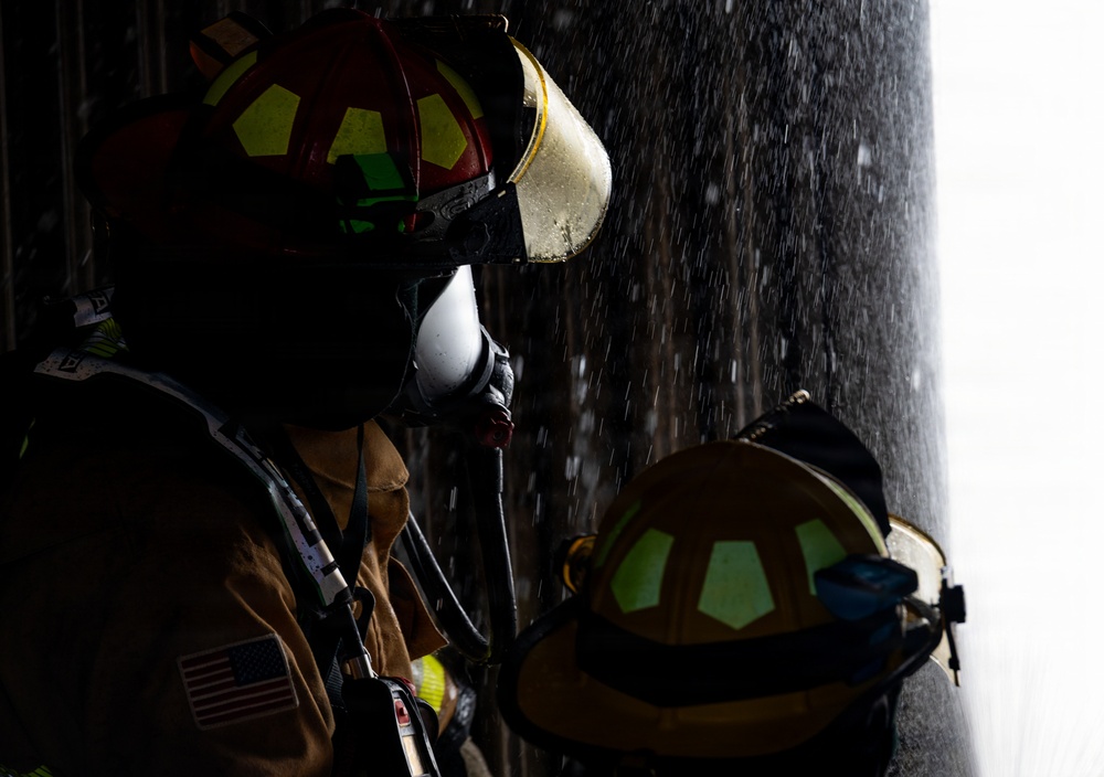 509 CES firefighters conduct live fire training at Whiteman AFB
