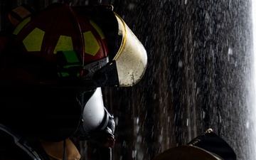 509 CES firefighters conduct live fire training at Whiteman AFB