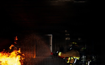 509 CES firefighters conduct live fire training at Whiteman AFB