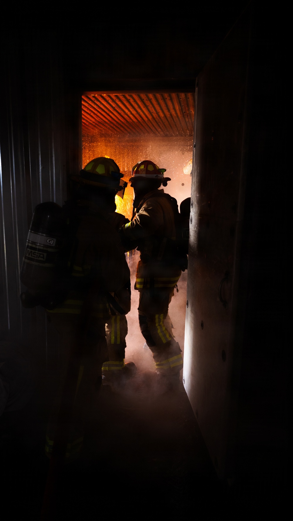 509 CES firefighters conduct live fire training at Whiteman AFB