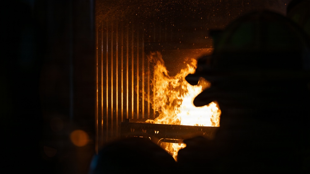 509 CES firefighters conduct live fire training at Whiteman AFB