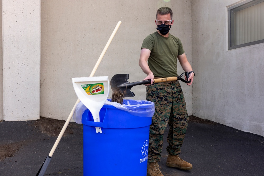 U.S. Marines with 1st MARDIV Band participate in Operation Clean Sweep IV