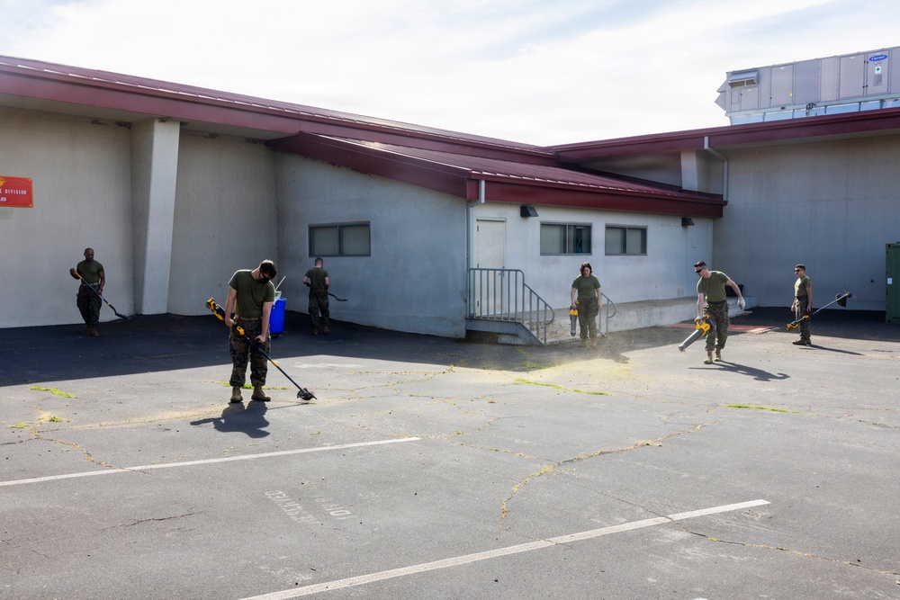 U.S. Marines with 1st MARDIV Band participate in Operation Clean Sweep IV