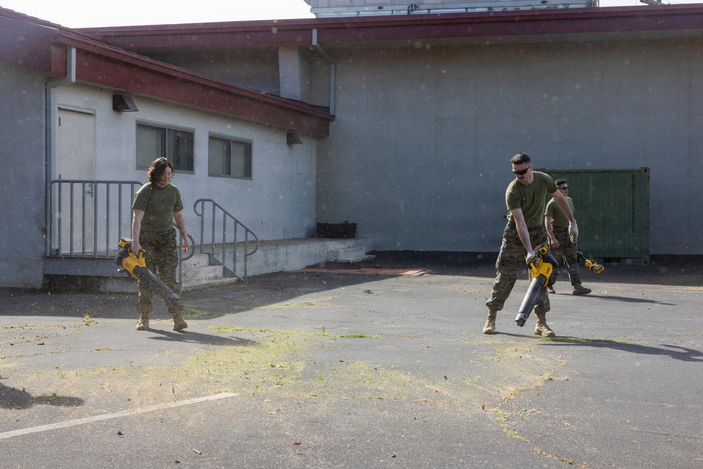 U.S. Marines with 1st MARDIV Band participate in Operation Clean Sweep IV