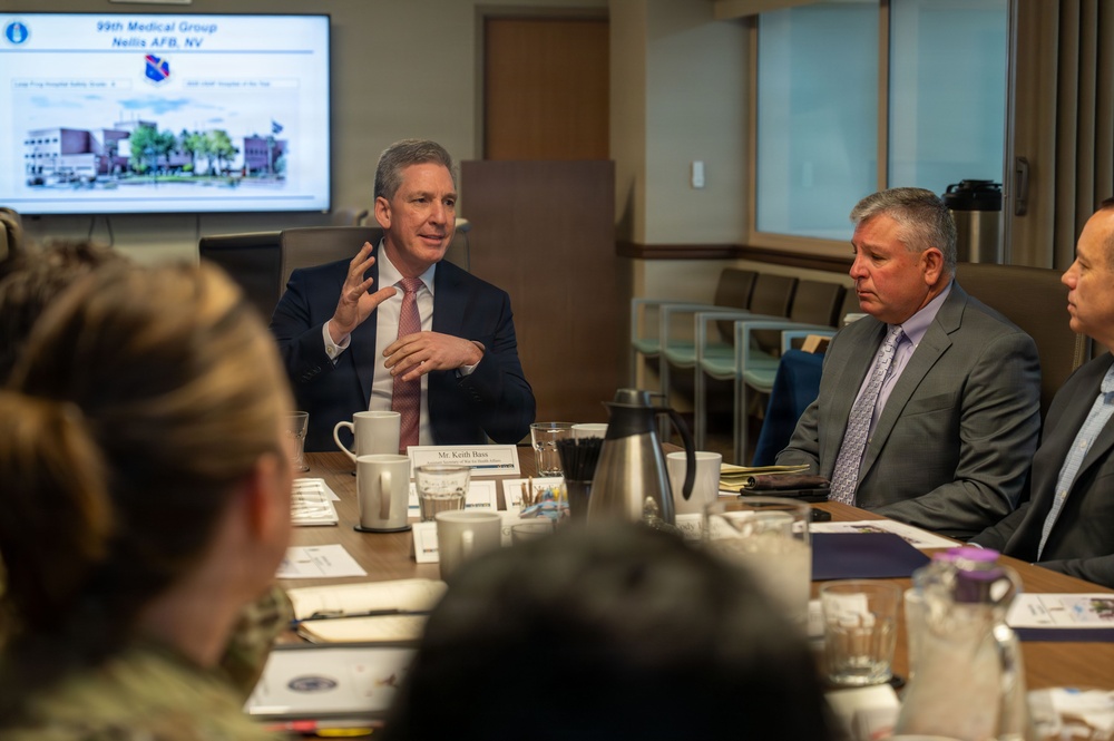 Keith M. Bass discusses federal health workforce priorities at Nellis AFB